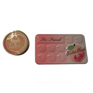 Too Faced Tickled Peach Eyeshadow Palette & Peachy Lip Balm